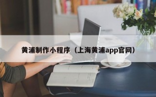 射阳黄浦制作小程序（上海黄浦app官网）